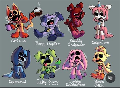 Fanmade characters of smiling critters, twitter : r/PoppyPlaytime