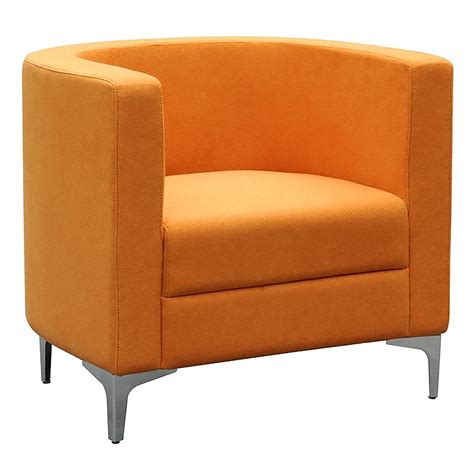 EVIA TUB CHAIR, ORANGE FABRIC | Fast Office Furniture