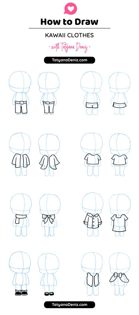 How to Draw Clothes for Kawaii Characters