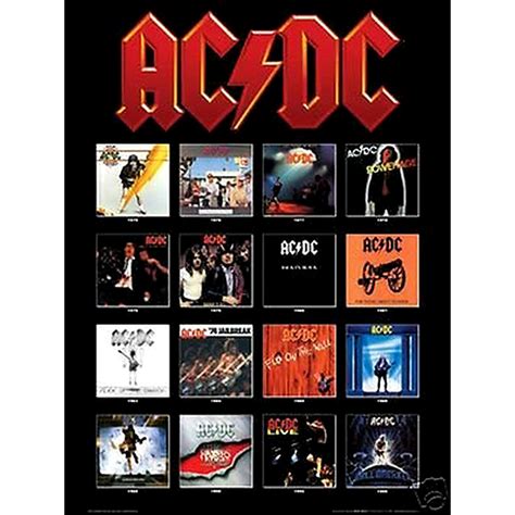 AC/DC - Album Covers Poster 24"x36" - Mushroom New Orleans