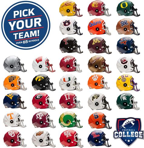 FanHeads Wearable College Football Helmets (All Team Options)