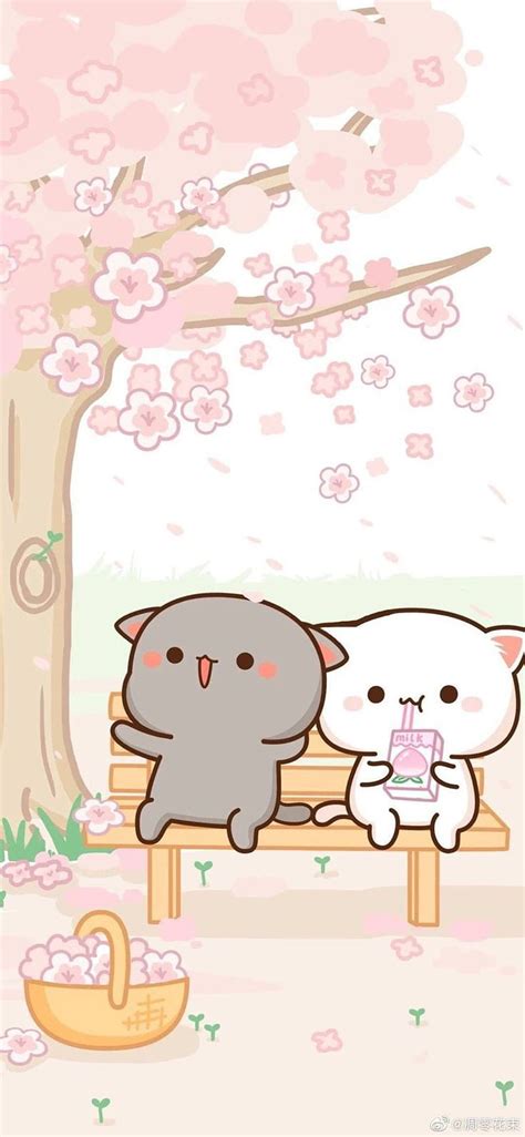 Kawaii cat, neko, mignon, cute, chat, HD phone wallpaper | Peakpx