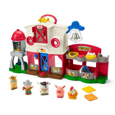 Fisher-Price Little People Caring for Animals Farm Playset with Smart Stages - Walmart.com ...