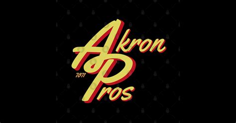 Modernized Akron Pros - Akron Pros - Sticker | TeePublic