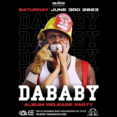 DaBaby Tickets at The Ave Live in Philadelphia by Unlocked Presents | Tixr