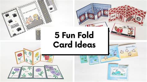 5 Fun Fold Card Ideas - YouTube