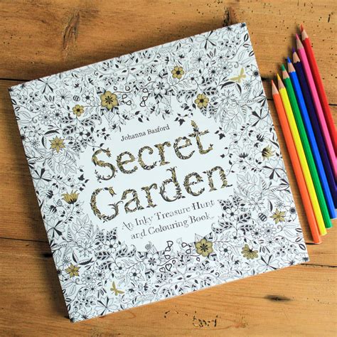 secret garden colouring book for grown ups by berylune ...