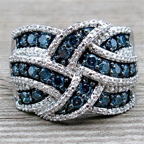 New Arrival Big Blue Stone Silver Rings for Women Fashion Jewelry ...