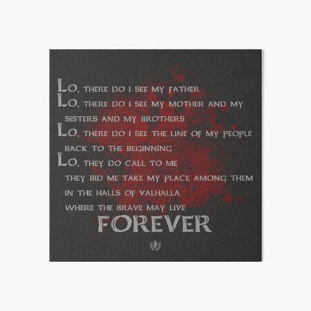 "Viking death prayer" Art Board Print for Sale by highlandarmory | Redbubble