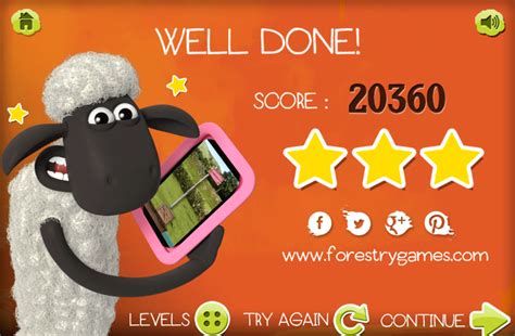 🕹️ Play Shaun the Sheep App Hazard 2 Game: Free Online Shaun the Sheep ...