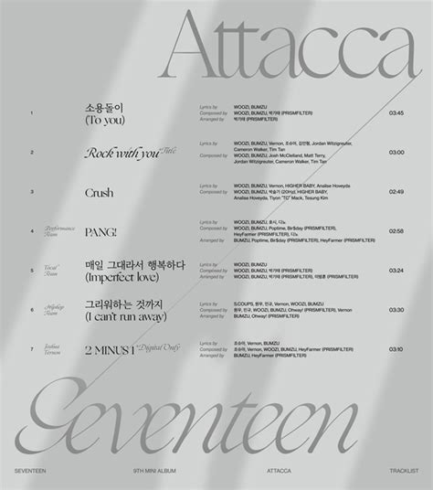 SEVENTEEN (세븐틴) 4th Album 'Face the Sun' Track List : r/seventeen