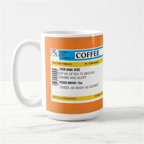 Coffee prescription mug | Zazzle.com