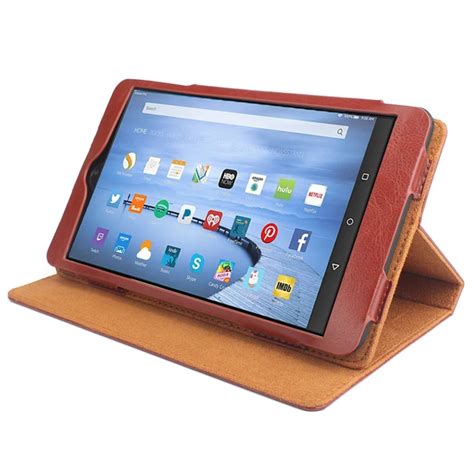 For Amazon Kindle Fire HD 10 2017 Tablet Case Flip Wallet Stand Leather ...