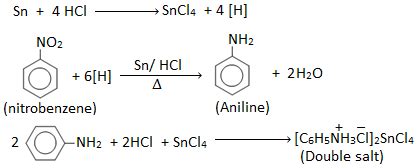 Laboratory preparation of chloroform, nitrobenzene, diethyl ether ...