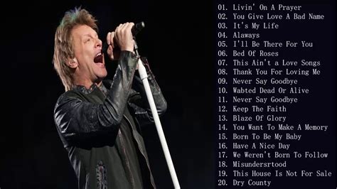 Jon Bon Jovi Greatest Hits Song List