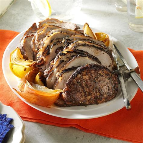 Thyme & Basil Roast Pork Recipe | Taste of Home