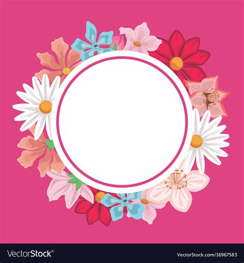 Floral Circle Border Design | Floral Arrangement Design