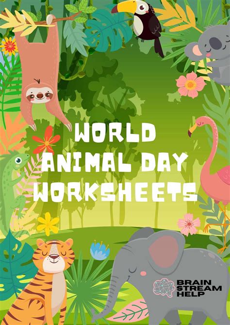 World Animal Day Worksheets - Brainstreamhelp