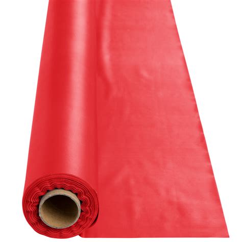 Creative Converting 763548B Classic Red Plastic Tablecover - 100' Roll