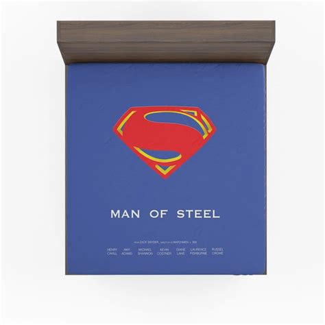 Superman Logo in Man Of Steel Movie Fitted Sheets