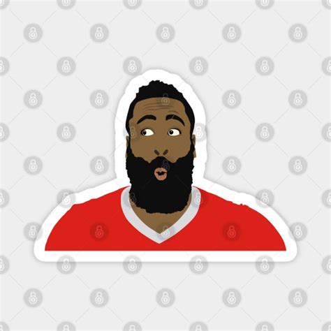 James Harden - Funny Face Meme - Houston - James Harden - Magnet | TeePublic