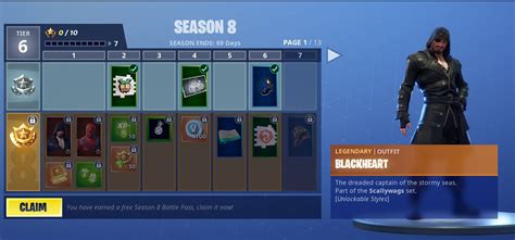 Fortnite Season 8 Battle Pass Rewards - Includes Skins, Wraps, Toys ...