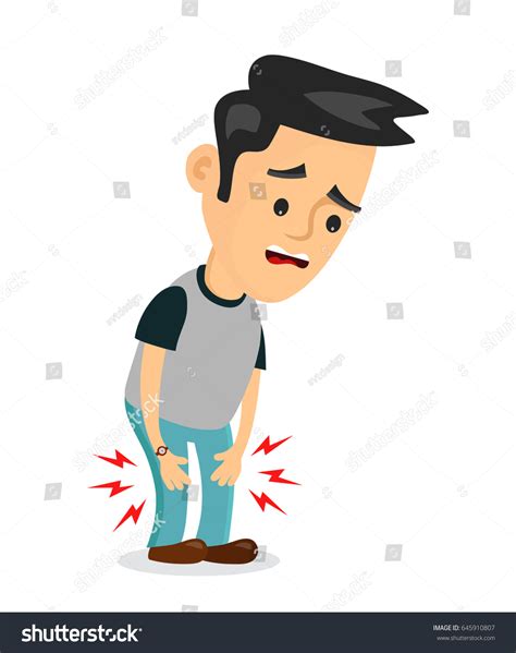 Pain Legs Problemsvector Flat Cartoon Concept Stock Vector (Royalty ...