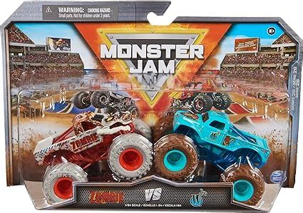 Amazon.com: Monster Jam 2023 Official 1:64 Scale Diecast Truck 2-Pack Series 26 'W' Whiplash vs ...