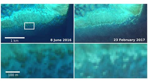 ESA - Sentinel-2 captures coral bleaching of Great Barrier Reef