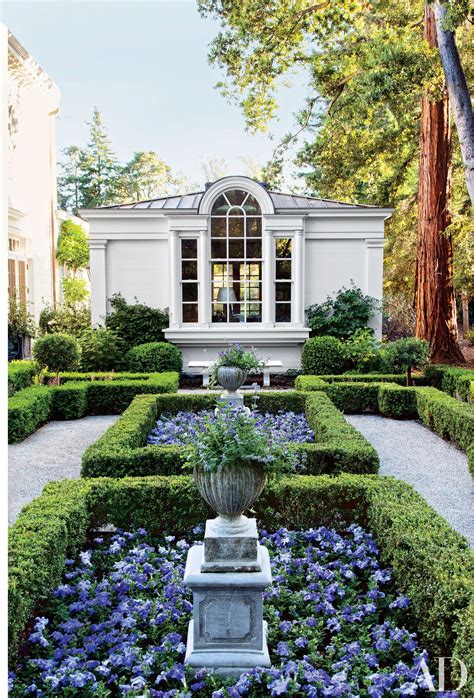 52 Beautifully Landscaped Home Gardens | Formal garden design, Boxwood garden, Traditional garden