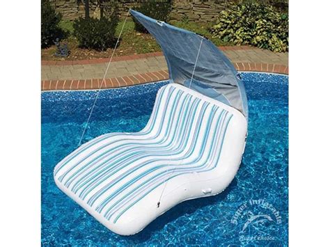 Adult Canopy Perfect Luxury Inflatable Pool Float Lounge Inflatable ...