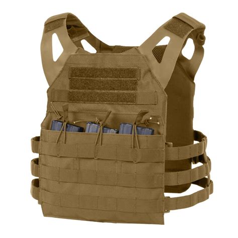 Rothco Lightweight MOLLE Tactical Armor Plate Carrier Vest w/Mag ...