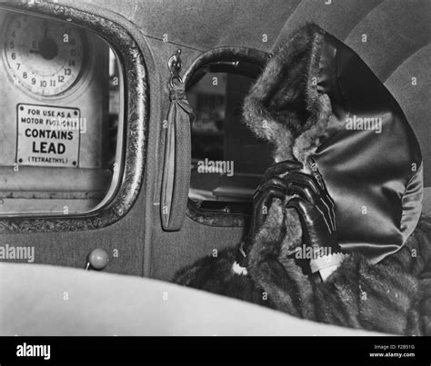 Mae Capone, Wife Of Gangster Al Capone, Hides Her Face From Stock Photo ...