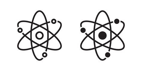 Atom or proton nucleus, science technology, molecular sign symbol ...