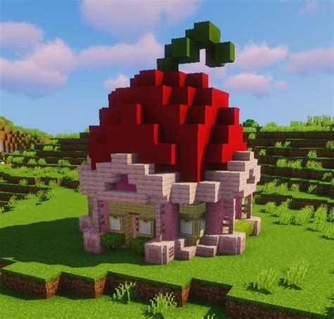 Minecraft Apple House | Apple home, Small house design, Modern house design