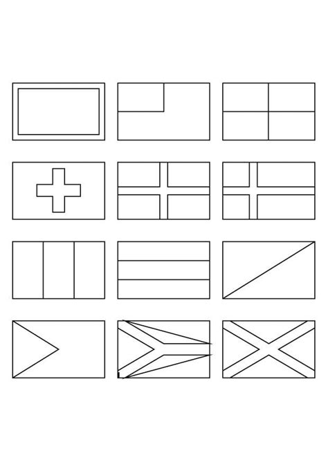 Coloring Page national flags - Free printables - Img 9822