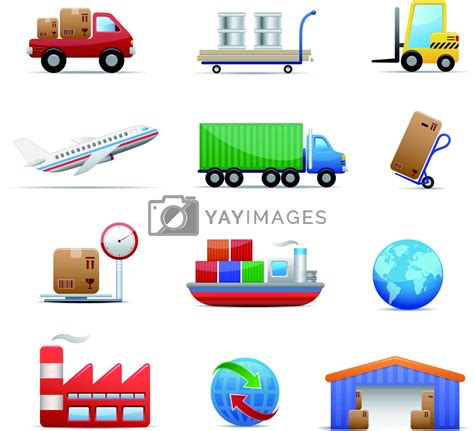 Royalty Free Vector | Industry & logistics Icon Set by Palsur