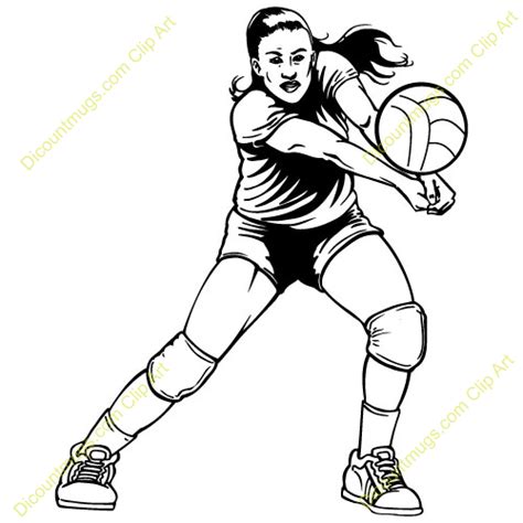 Volleyball Setter Clipart | Volleyball setter, Volleyball, Clip art