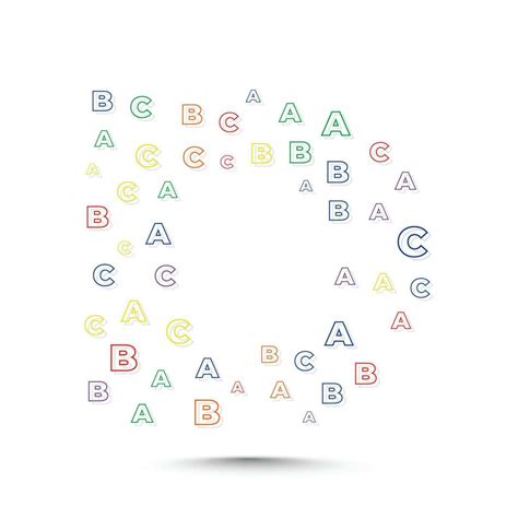 Alphabet logo design template with abc letters 27473396 Vector Art at Vecteezy