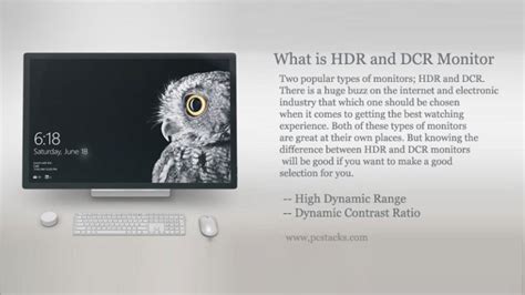 What is HDR and DCR Monitor? Difference between darkest blacks and Brightest