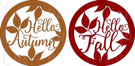 Design a Hello Autumn Tag in Silhouette Studio + Free SVG & DXF File ...