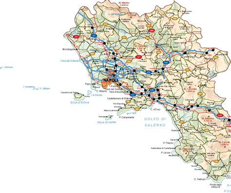 Campania Vector Map | Vector World Maps