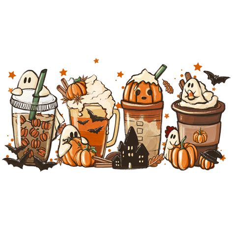 Boo Fall Latte DTF Transfers – MarisaDesignsCo