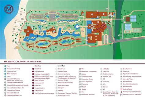 Majestic Colonial Punta Cana resort map - Guide To DR