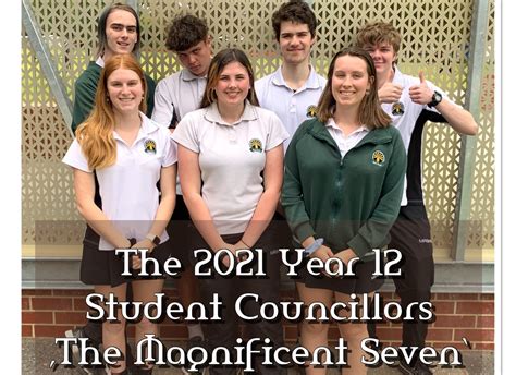 "The Magnificent 7" - 2021 MRSHS Student Leaders - Margaret River Senior High School