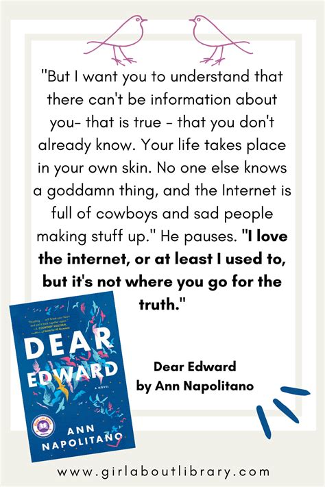 Five Heartbreaking Quotes from "Dear Edward" by Ann Napolitano ~ girl about library