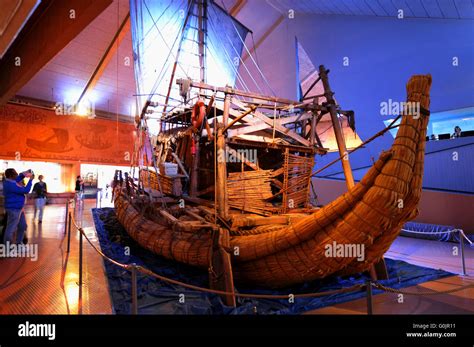 Papyrus ship Ra-2, Kon-Tiki Museum, Oslo, Norway / Thor Heyerdahl Museum Stock Photo - Alamy