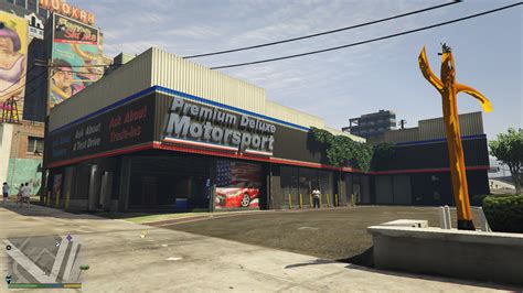 Where is Premium Deluxe Motorsport located in GTA 5?