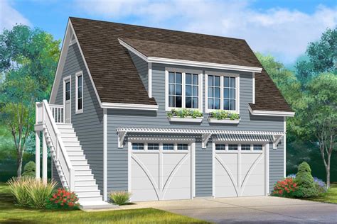 Plan 22137SL: Detached Garage Plan with Upstairs Potential | Garage ...