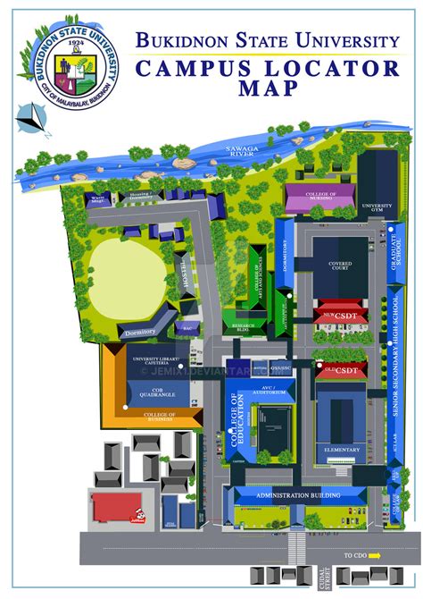 Bukidnon State University Map by jemix1 on DeviantArt